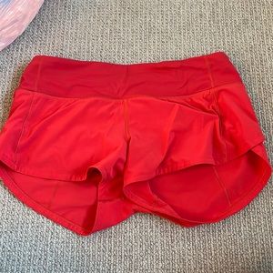 Lululemon speed up shorts size 4